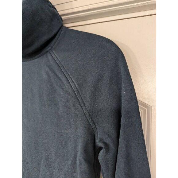 Lululemon Sweatshirt women's size 2 dark teal turtleneck cowl neck pockets - Picture 2 of 7